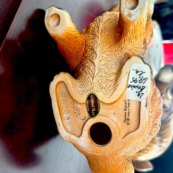 New Vintagege Global Art Bunny Hand Painted Original Piece Showcase Stored - Picture 6 of 9